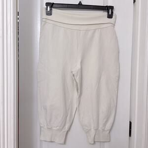 Metro 7 white cropped sweat pants size S